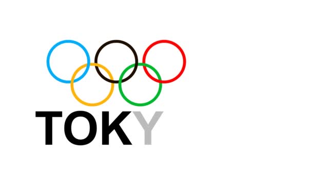 Willkommen Japan Animation Sportspiele Tokio 2021 Olympische Sommerspiele Xxxii Olympische — Stockvideo