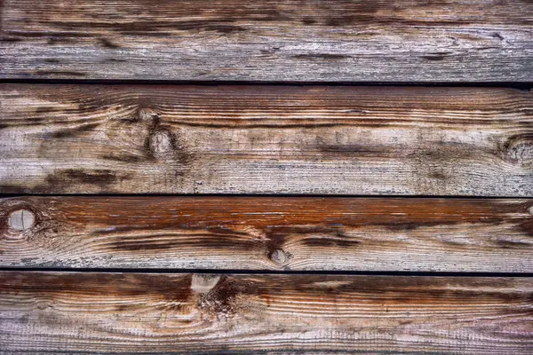 木墙表面老化的木墙 复古的墙和地板由深色的木头制成 具有现实的木板质感 空房间室内背景图 — 图库照片