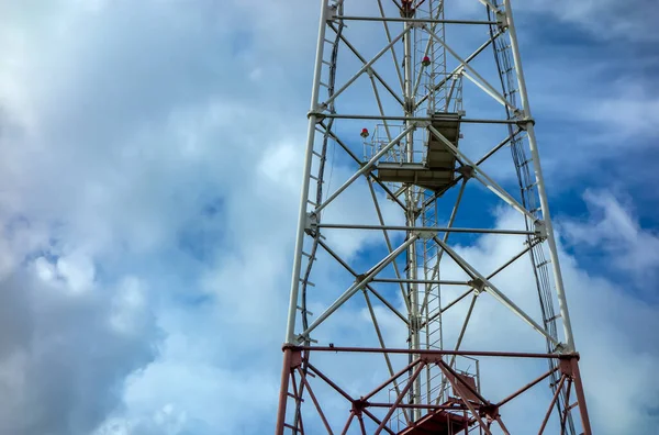 Antenne Telefoon Communicatie Torens Het Kan Worden Gebruikt Als Achtergrond — Stockfoto