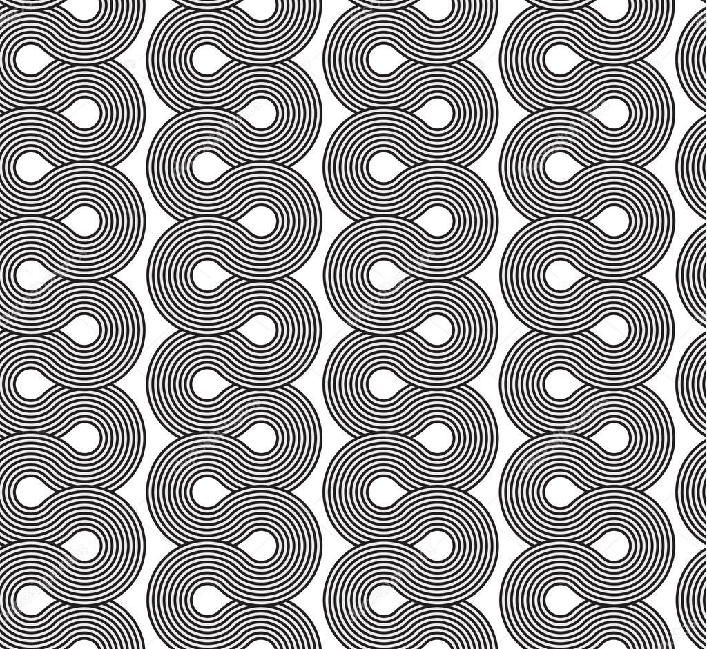 Simple geometric seamless vector pattern - lines on white background. 
