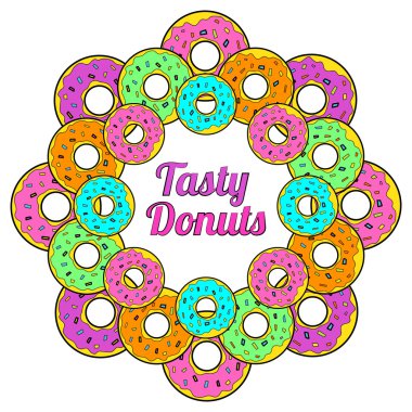 Lezzetli çörekler. Beyaz bir backgroun izole çörekler arka plan