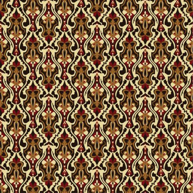 Royal wallpaper with indian seamless floral paisley pattern. Dec