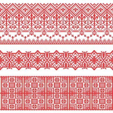 Vector national folk seamless pattern for textiles, postcards, b