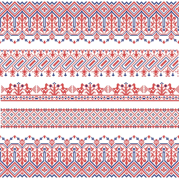 Vector national folk seamless pattern for textiles, postcards, b