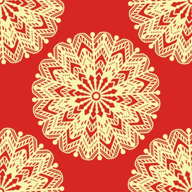 Mandala pattern with many details.