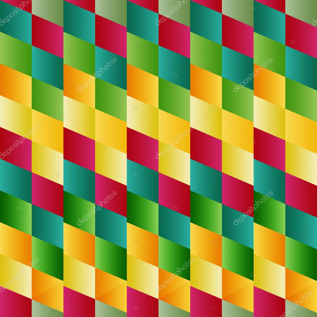 Векторный ретро-красочный бесшовный геометрический узор, абстрактный ...