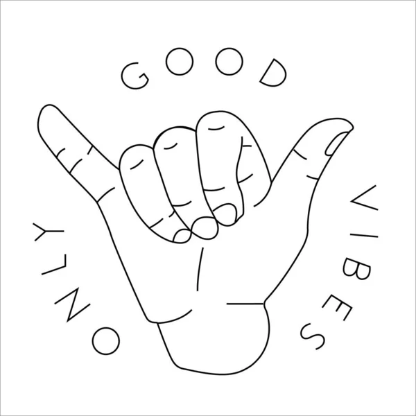 Good Vibes Only Vector — Stock Vector