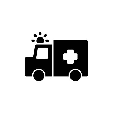 Ambulance icon vector for web and mobile app. ambulance truck sign and symbol. ambulance car