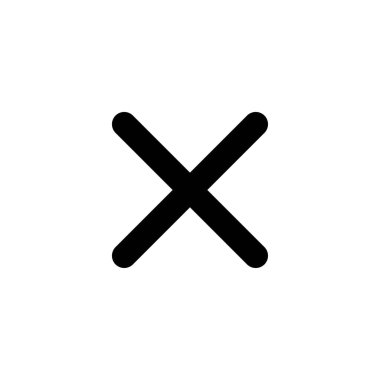 Close icon vector for web and mobile app. Delete sign and symbol. cross sign