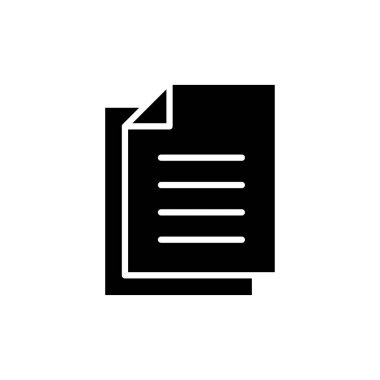 Document icon vector for web and mobile app. Paper sign and symbol. File Icon