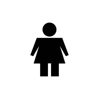 Female icon vector for web and mobile app. woman sign and symbol
