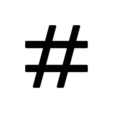 Hashtag icon vector for web and mobile app. hashtag sign and symbol