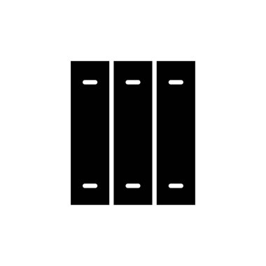 Web ve mobil uygulama için kütüphane simgesi vektörü. eğitim işareti ve sembol