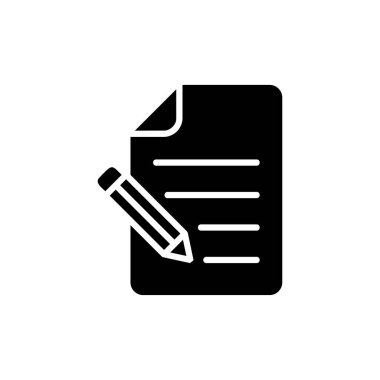 Web ve mobil uygulama için not simgesi vektörü. not defteri işareti ve sembol