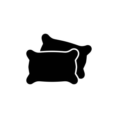 Web ve mobil uygulama için yastık simgesi vektörü. Yastık işareti ve sembol. Rahat yumuşacık yastık.