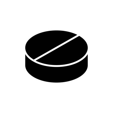 İnternet ve mobil uygulama için hap ikonu vektörü. Kapsül simgesi. Uyuşturucu işareti ve sembol