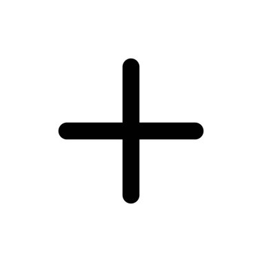 Artı web ve mobil uygulama için simge vektörü. Artı işareti ve sembol ekle