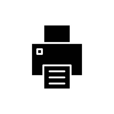 Web ve mobil uygulama için simge vektörünü yazdır. yazıcı işareti ve sembol