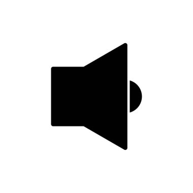 Web ve mobil uygulama için ikon vektörü. Ses düzeyi ve sembol. Hoparlör ikonu. ses sembolü