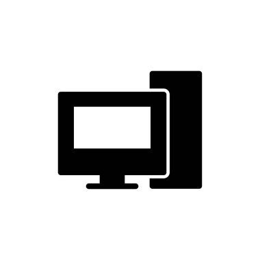 Computer icon vector for web and mobile app. computer monitor sign and symbol
