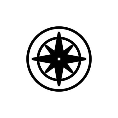 Compass icon vector for web and mobile app. arrow compass icon sign and symbol