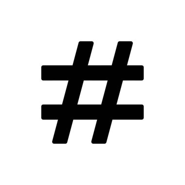 Hashtag icon vector for web and mobile app. hashtag sign and symbol