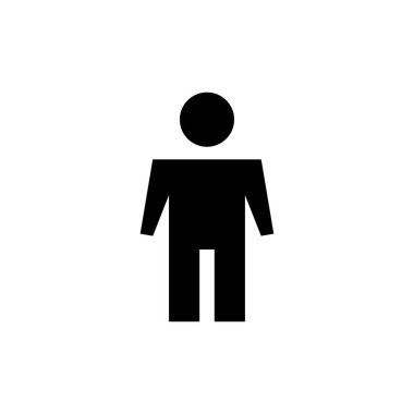 Web ve mobil uygulama için insan simgesi vektörü. Erkek işareti ve sembol. insan sembolü