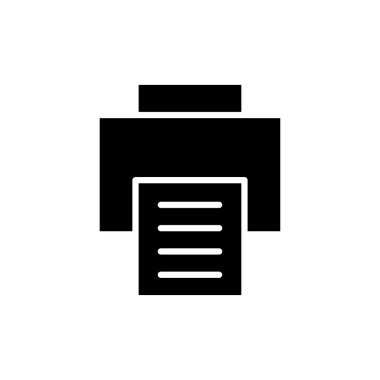 Web ve mobil uygulama için simge vektörünü yazdır. yazıcı işareti ve sembol