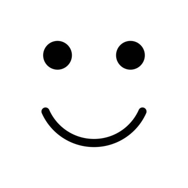 Web ve mobil uygulama için gülümse simgesi vektörü. Gülümseme simgesi. Geribildirim işareti ve sembol