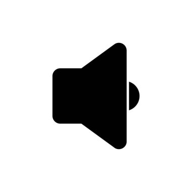 Web ve mobil uygulama için ikon vektörü. Ses düzeyi ve sembol. Hoparlör ikonu. ses sembolü