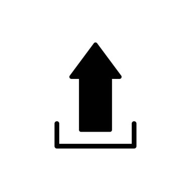 Web ve mobil uygulama için simge vektörü yükle. veri işareti ve sembolü yükle