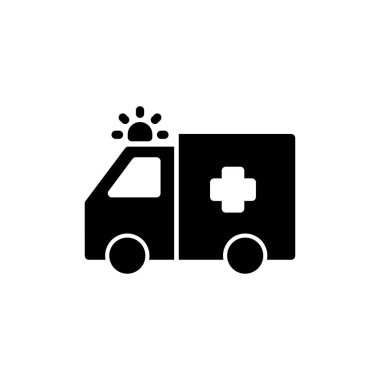 Ambulance icon vector for web and mobile app. ambulance truck sign and symbol. ambulance car