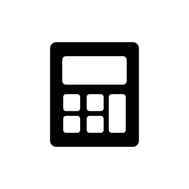 Calculator icon vector for web and mobile app. Accounting calculator sign and symbol.