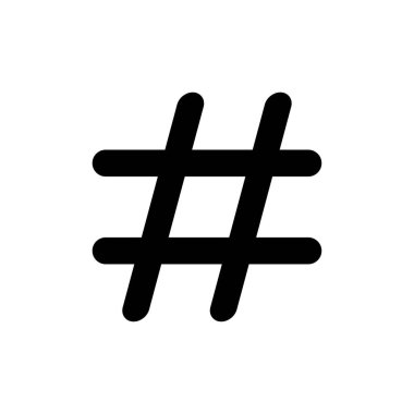 Hashtag icon vector for web and mobile app. hashtag sign and symbol