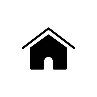 Web ve mobil uygulama için ev simgesi vektörü. Ev işareti ve sembol