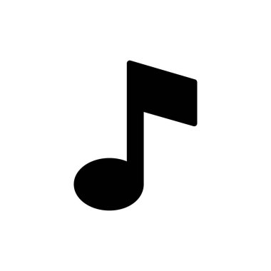 Web ve mobil uygulama için müzik simgesi vektörü. nota işareti ve sembol