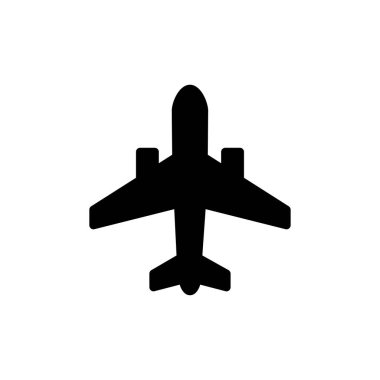 Web ve mobil uygulama için düzlem simgesi vektörü. Uçak işareti ve sembol. Uçuş taşıma sembolü. Seyahat işareti. uçak.