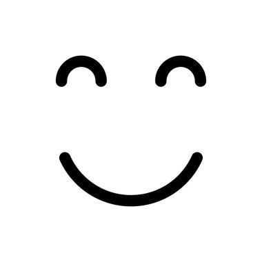 Web ve mobil uygulama için gülümse simgesi vektörü. Gülümseme simgesi. Geribildirim işareti ve sembol