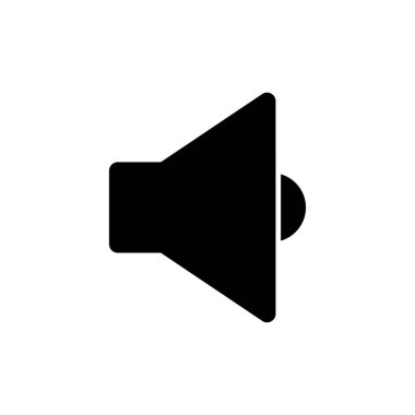 Web ve mobil uygulama için ikon vektörü. Ses düzeyi ve sembol. Hoparlör ikonu. ses sembolü