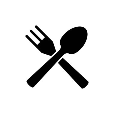 Web ve mobil uygulama için kaşık ve çatal simgesi vektörü. kaşık, çatal ve bıçak ikonu vektörü. Restoran işareti ve sembolü