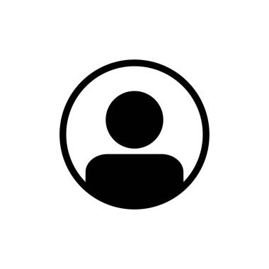 Web ve mobil uygulama için kullanıcı simgesi vektörü. İmza ve sembol. insanlar simgesi. 