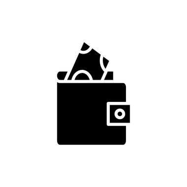 Web ve mobil uygulama için cüzdan simgesi vektörü. cüzdan işareti ve sembol