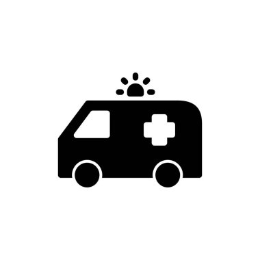 Ambulance icon vector for web and mobile app. ambulance truck sign and symbol. ambulance car