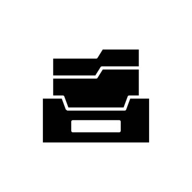 Web ve mobil uygulama için dizin simgesi vektörünü arşivle. Belge vektör simgesi. Depolama simgesini arşivle.