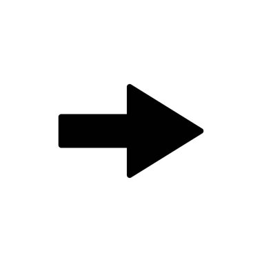 Web ve mobil uygulama için ok simgesi vektörü. Web tasarımı için ok işareti ve sembol.