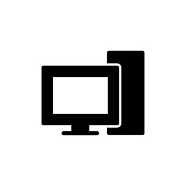 Computer icon vector for web and mobile app. computer monitor sign and symbol