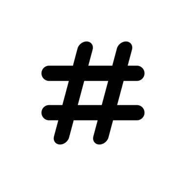 Hashtag icon vector for web and mobile app. hashtag sign and symbol