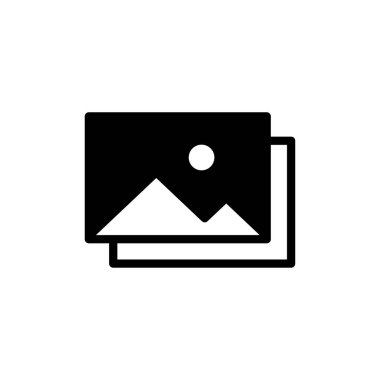 Web ve mobil uygulama için resim simgesi vektörü. Fotoğraf galerisi işareti ve sembol. resim simgesi