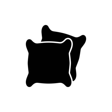 Web ve mobil uygulama için yastık simgesi vektörü. Yastık işareti ve sembol. Rahat yumuşacık yastık.