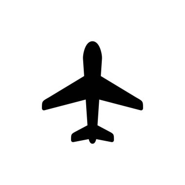 Web ve mobil uygulama için düzlem simgesi vektörü. Uçak işareti ve sembol. Uçuş taşıma sembolü. Seyahat işareti. uçak.